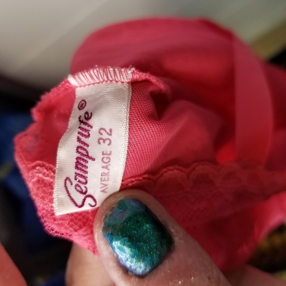 Vtg 50s Seampure lace fullslip lingerie dress - Picture 6 of 8